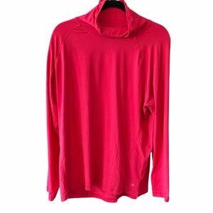 Bright Pink/Red Long Sleeve turtleneck top size 1x